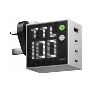 sharge s1b pixel 100w charger (uk plug) black