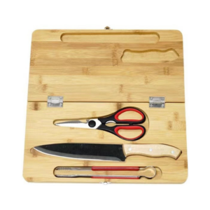 bamboo charcuterie on the go travel kit