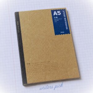 iigen grid a5 craft paper glued bound notebook