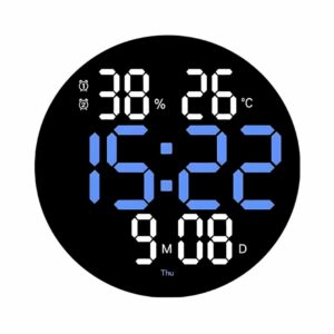 led digital wall clock 12 inch