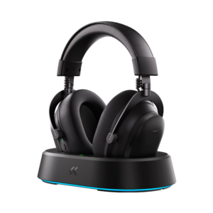 mchose v9 turbo wireless gaming headset (steel black)