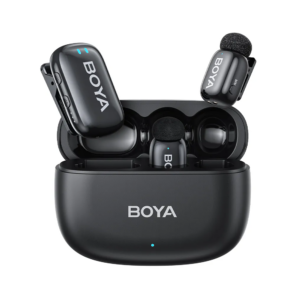 boya mini dual wireless mic system with 3.5mm for cameras