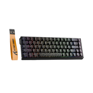attack shark x68max he wired mechanical gaming keyboard (black contour line)