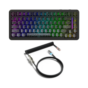 attack shark x82 pro wireless magnetic switch keyboard (black line)