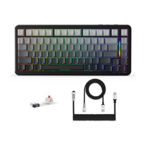 attack shark m86 blueberry switch keyboard tri mode (moon night)