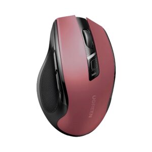 ugreen 25752 ergonomic wireless mouse (burgundy)