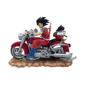 dragon ball z goku and gohan on motorcycle figurine