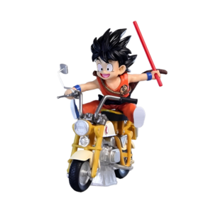 dragon ball z son goku on motocycle figurine