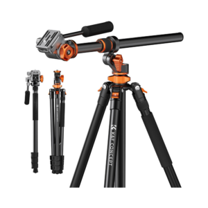 k&f concept t254a7 video tripod with fh 03 fluid head