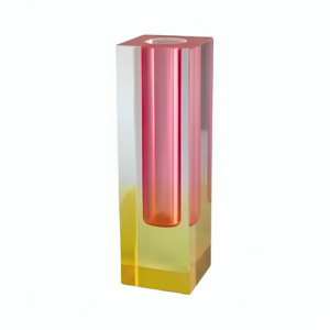 acrylic crystal rainbow vase