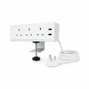 table mount power charging station (white)