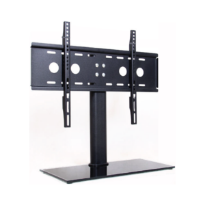 stand alone tv mount with tempered glass