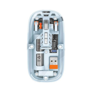 transparent rechargable wireless mouse (blue)