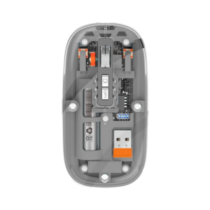 transparent rechargable wireless mouse (grey)