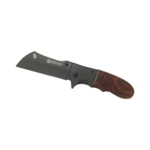 bÖker folding survival knife dark wood da104#