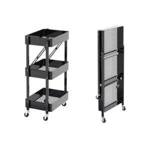 portable / folding three layer trolley