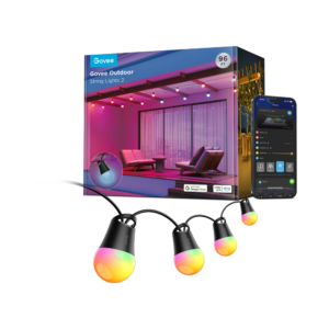 govee outdoor solar string lights 33ft rgbicw h7078