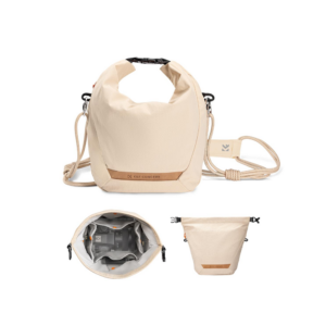 k&f concept small camera sling bag (beige)