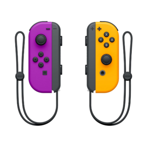 nintendo switch joy con (l/r) neon purple/neon orange
