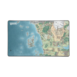 konix dungeons & dragons: faerûn map gaming mousepad (80x46cm)