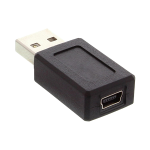 usb adapter usb a male – mini 5 pin female