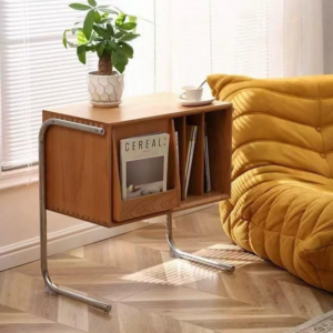 contemporary retro rectangular side table