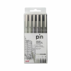 uni ball pin fineliner pen set of 6