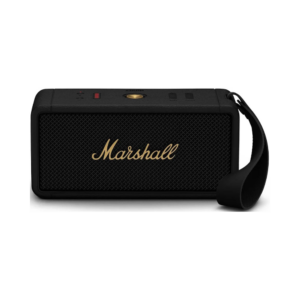 marshall middleton portable bluetooth speaker (black and brass)