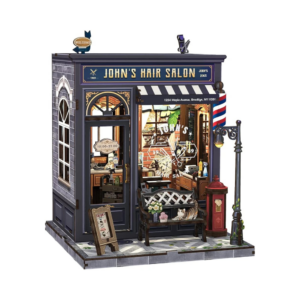 cutebee diy book nook kit john's hair salon