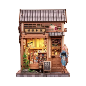 cutebee diy book nook kit sakura o kimono shop