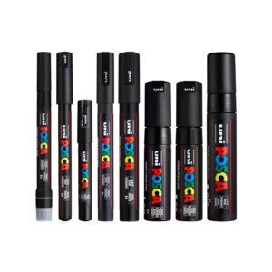 uni posca 8 tip acrylic paint marker set