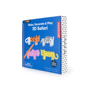 kikkerland "make, decorate & play 3d safari" kid12 eu f