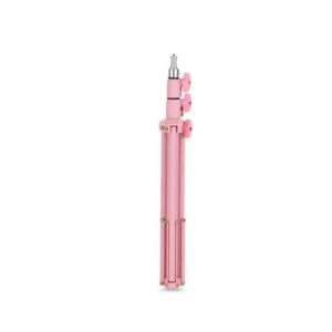 adjustable lightweight aluminum tripod stand (pink)