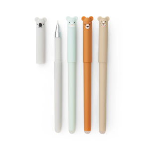 kikkerland feather gel pen black/white (copy)