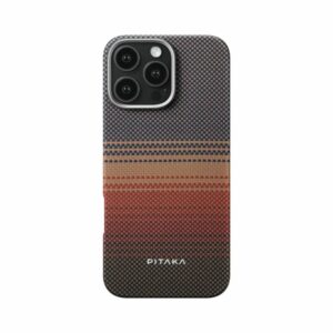 pitaka tactile woven case for iphone 16 pro sunset