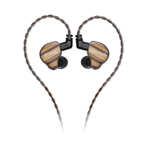fiio jh13 hybrid hifi iems in ear headphones (transparent black)