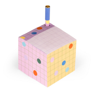 kikkerland "pen holder sticky note block" (ink26 f)