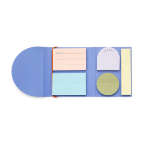 kikkerland "inkerie set of 5 sticky notes" (ink09 f)