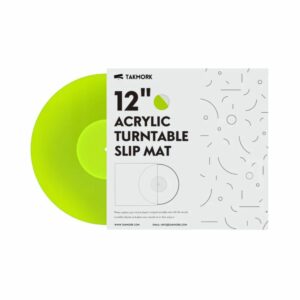 takmork acrylic platter mat for turntables (green)