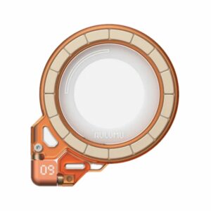 aulumu g09 ghost transparent infinite 360° magnetic stand (orange)