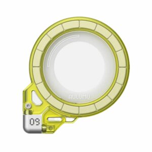 aulumu g09 ghost transparent infinite 360° magnetic stand (yellow)